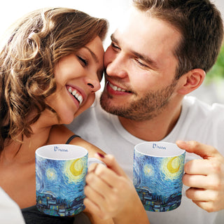 van Gogh Starry Night Fine Art Mug – 11 oz Porcelain Coffee Cup