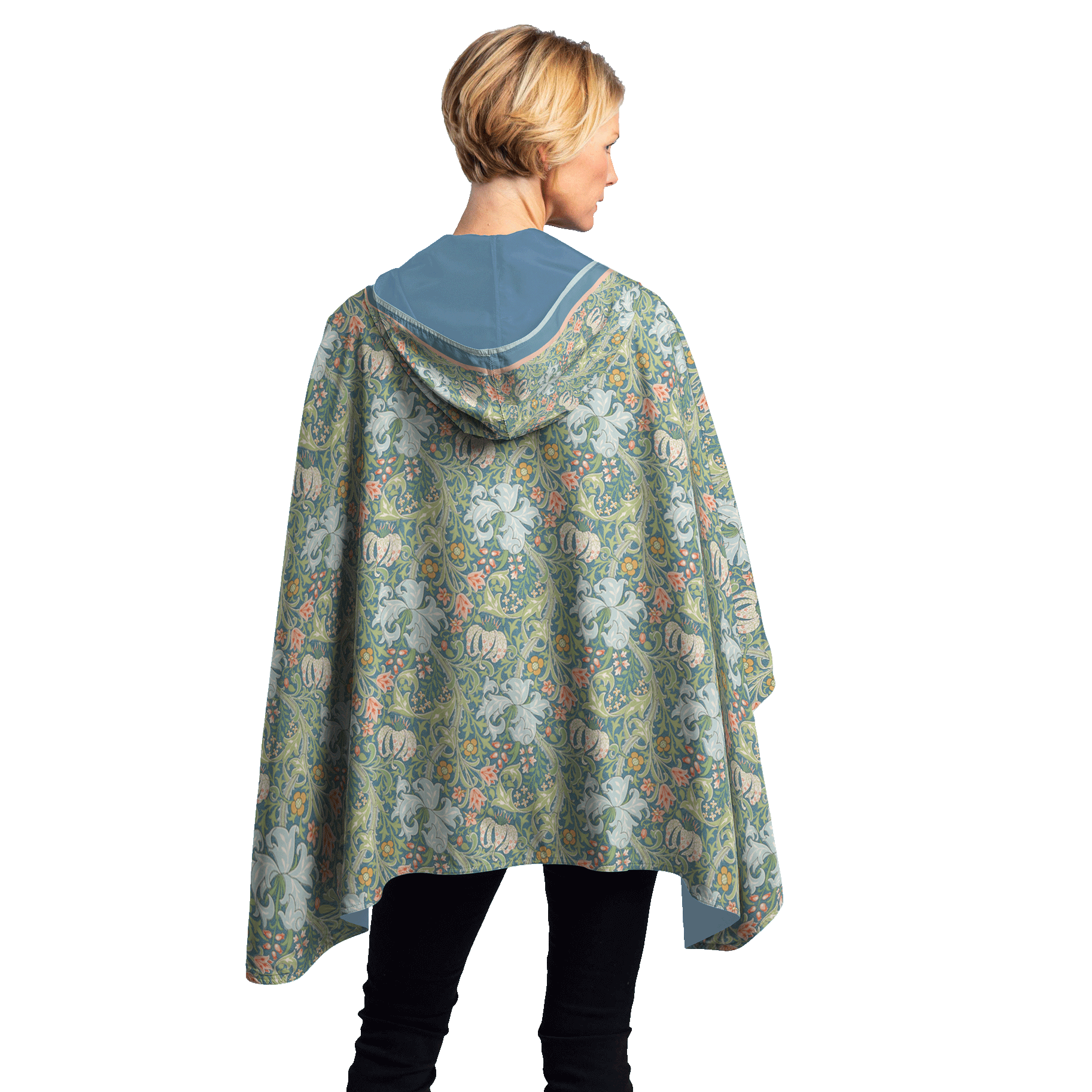 William Morris Golden Lily Womens Rain Cape - Rainproof Breathable Rain Poncho
