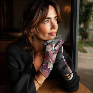 van Gogh Carnations Womens Touch Screen Gloves - One Size Fits All