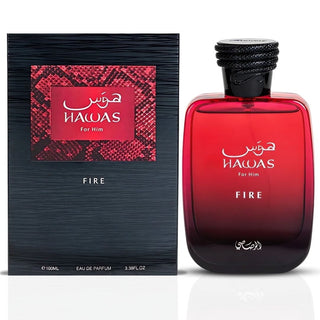 Rasasi Hawas Fire Eau de Parfum Spray for Men 3.4 oz