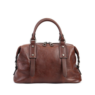Retro Leather Tote Bag for Women Full Grain Leather Crossbody Bag