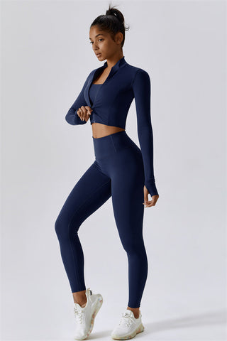 The Eloise Jacket Sports Bra Leggings 3-Piece Set