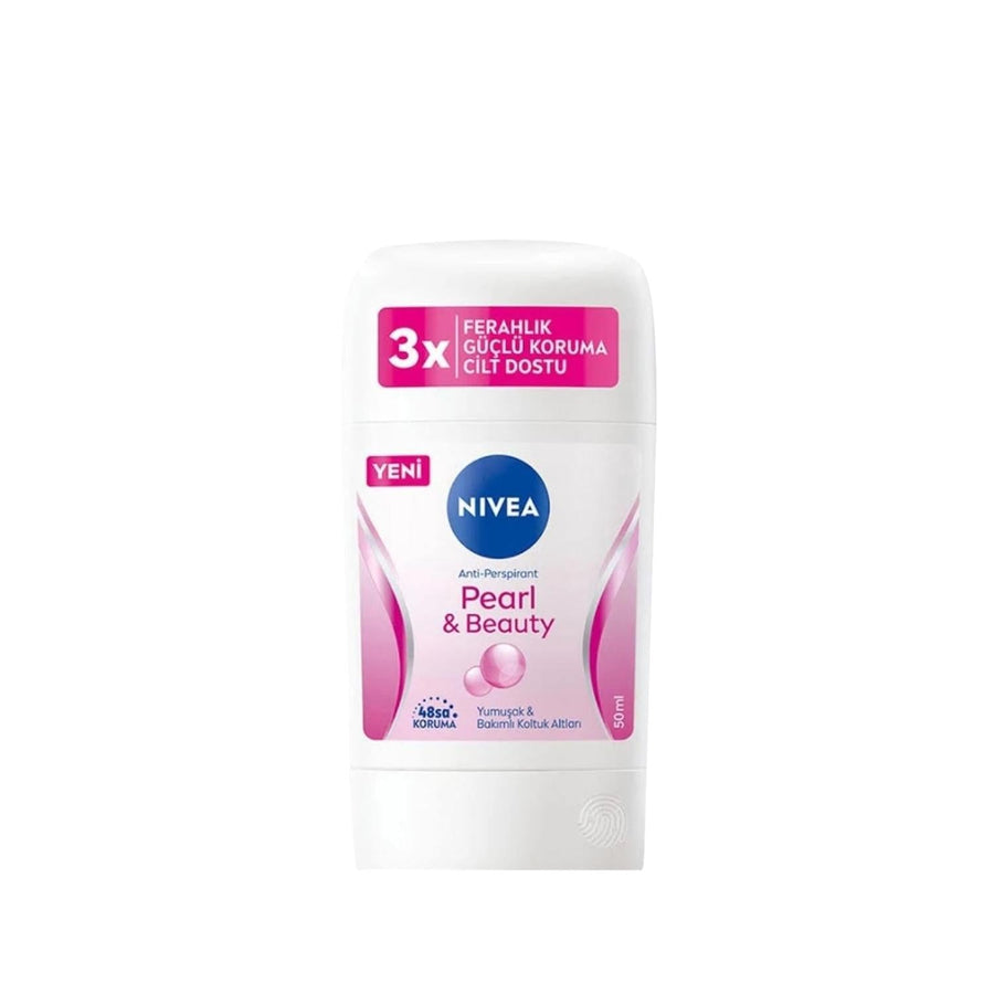 Nivea Pearl&Beauty Women's Deodorant Stick - 50ml, Effective Odor Protection for Women
