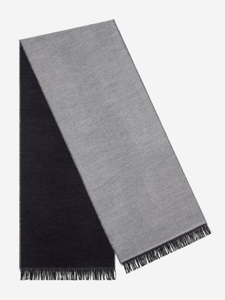 Romeo (blue/grey) - Italian warm and soft scarf made from 100% wool - Glamourous Grace