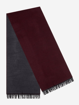 Romeo (red/grey) - Italian warm and soft scarf made from 100% wool - Glamourous Grace