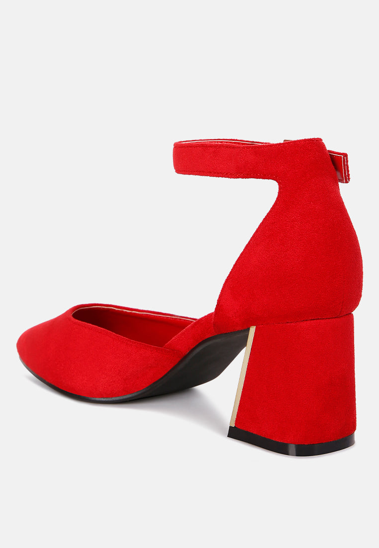 Rory Metallic Sling Detail Block Heel Sandals - Glamourous Grace
