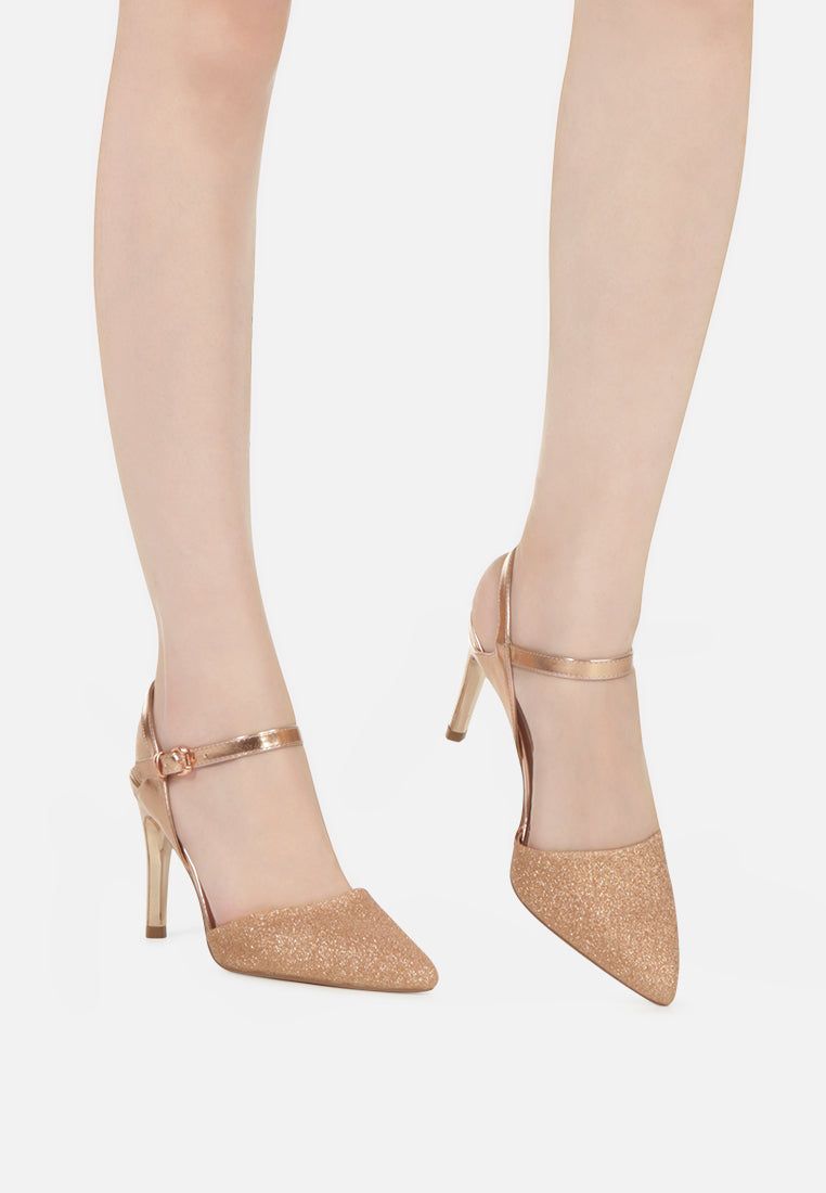 Sha Ankle Strap Slingback Stiletto Heel Sandals - Glamourous Grace
