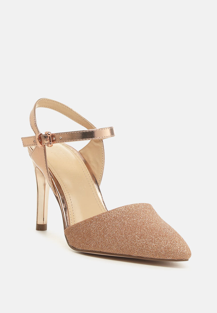 Sha Ankle Strap Slingback Stiletto Heel Sandals - Glamourous Grace