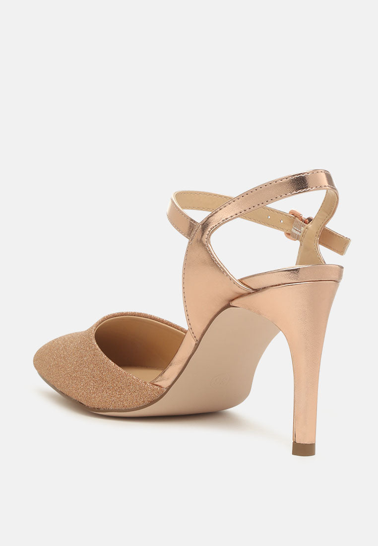Sha Ankle Strap Slingback Stiletto Heel Sandals - Glamourous Grace