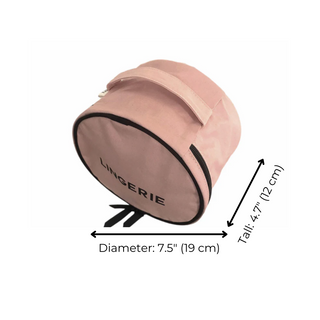 Round Lingerie Case – Pink/Blush - Glamourous Grace