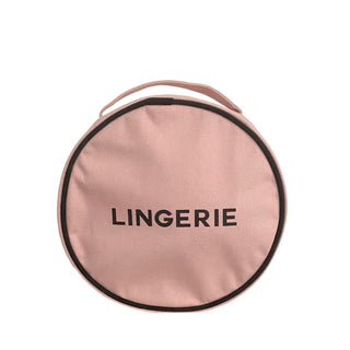 Round Lingerie Case – Pink/Blush - Glamourous Grace