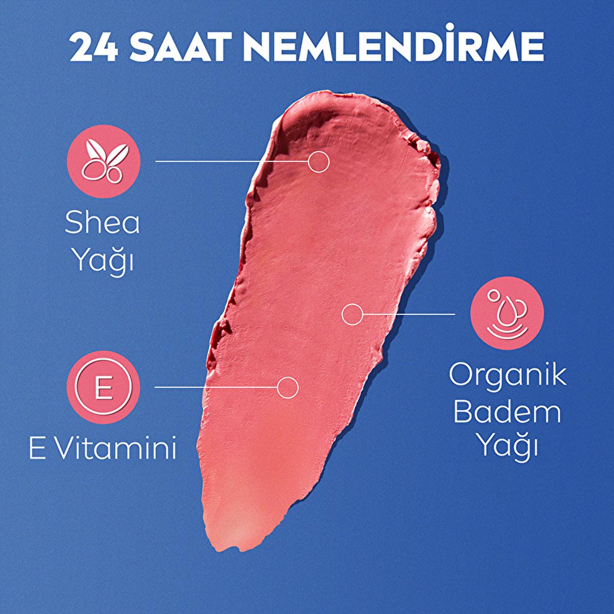 NIVEA Colored Lip Care Cream with SPF30 UV Protection - Moisturizing, Natural Ingredients, 3-in-1 Formula - Glamourous Grace