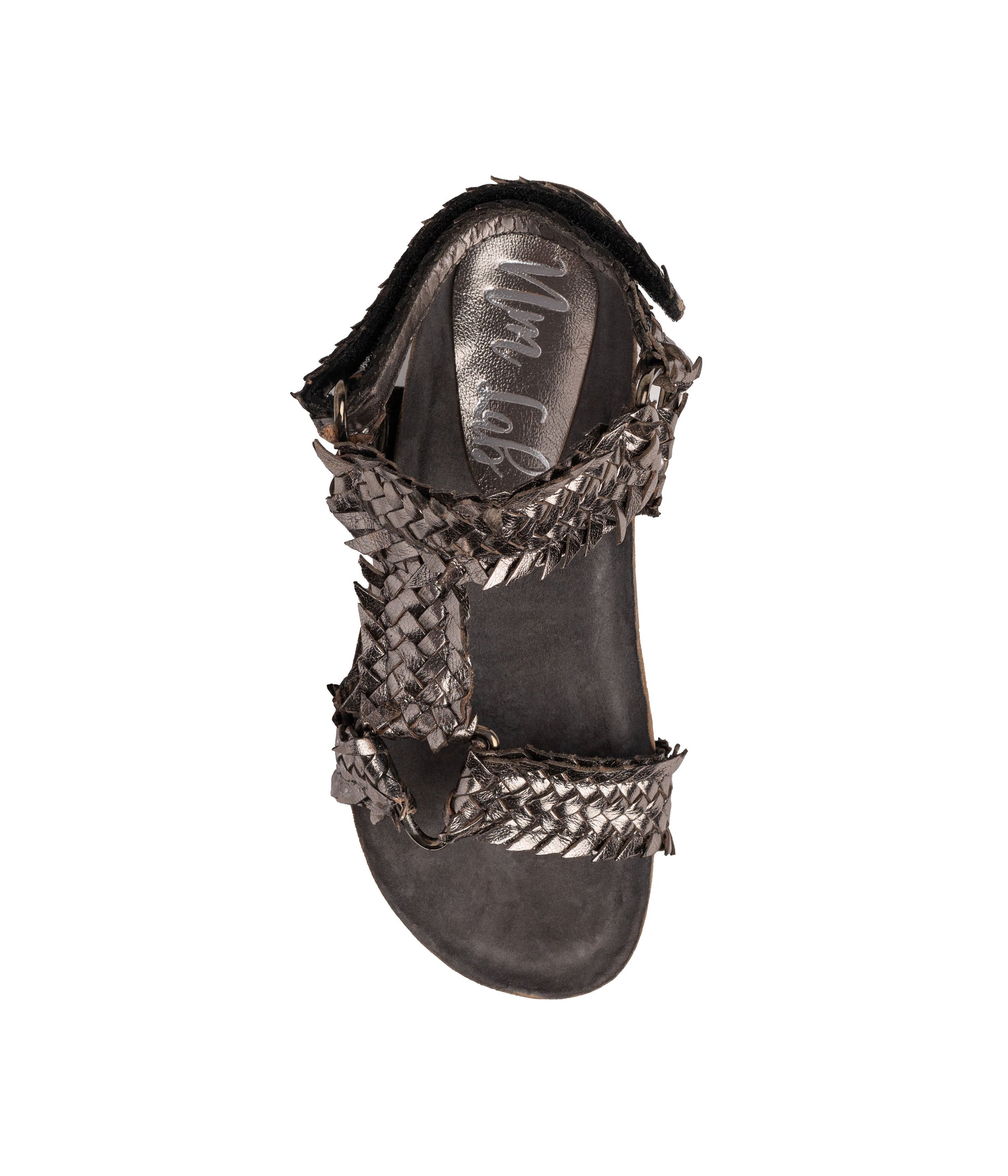 River Dance Woven Sandal in Pewter - Glamourous Grace