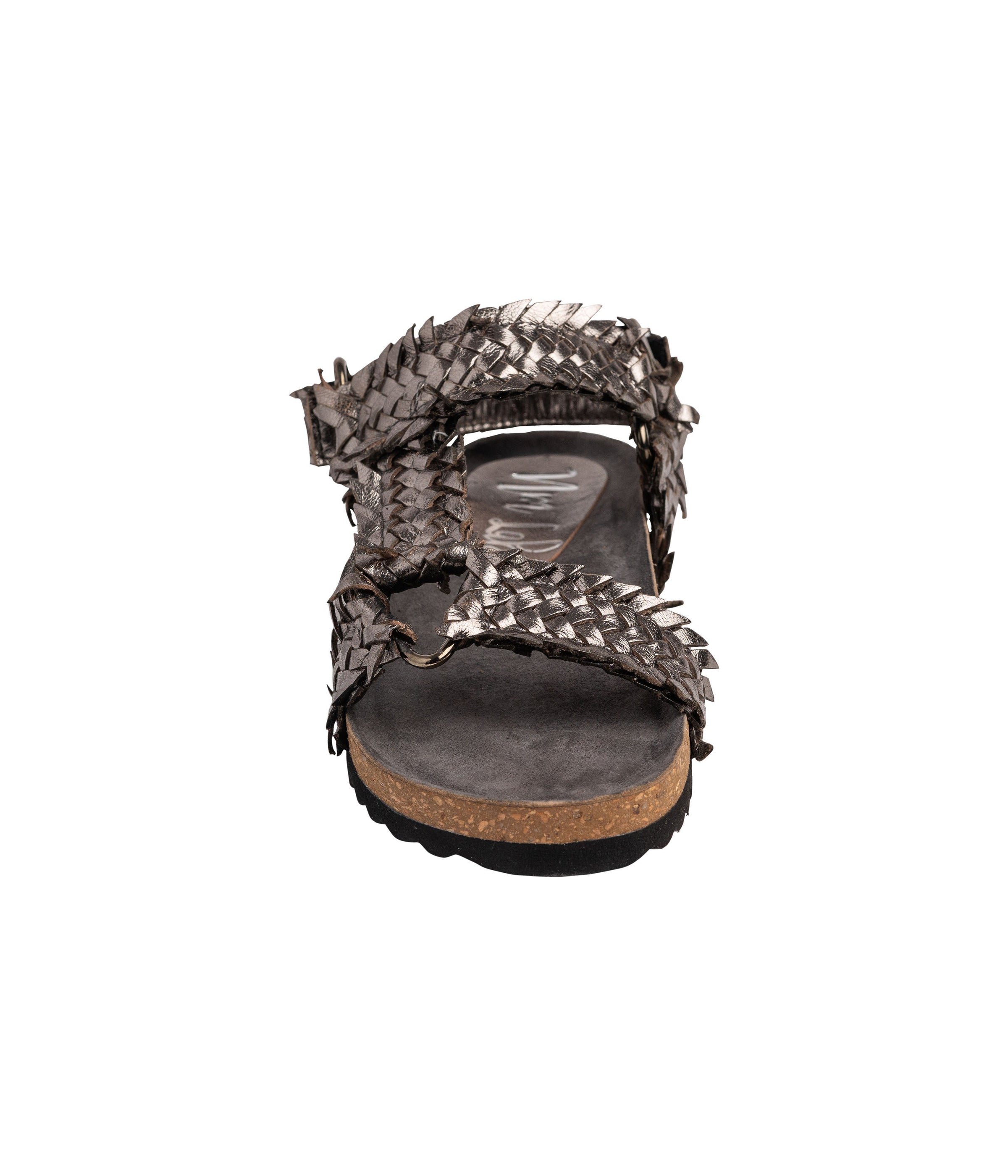 River Dance Woven Sandal in Pewter - Glamourous Grace
