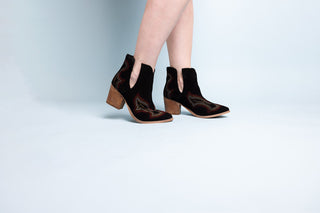 Journee Ankle Boots in Magenta - Glamourous Grace