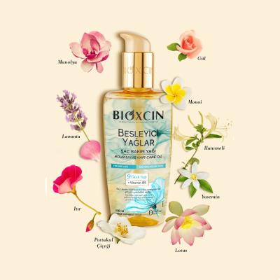 Bioxcin 9 Flower Hair Oil: Nourishing Floral Hair Care for Dry & Damaged Hair - Shine, Repair, Leave-In Conditioner - Glamourous Grace
