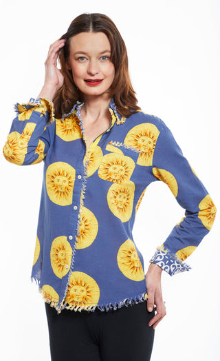 Cape Cod Tunic with a Blue Sunface - Glamourous Grace