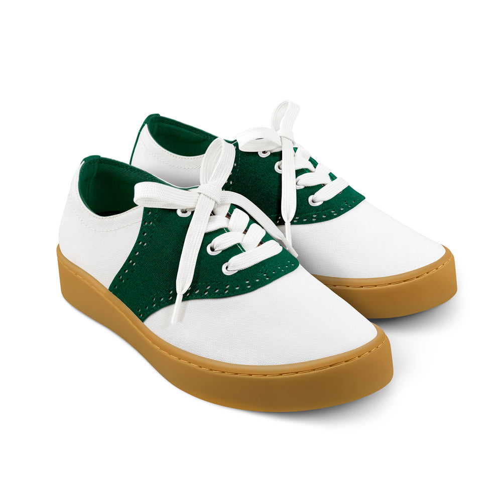 Saddle Green Women's Casual Sneakers - Glamourous Grace