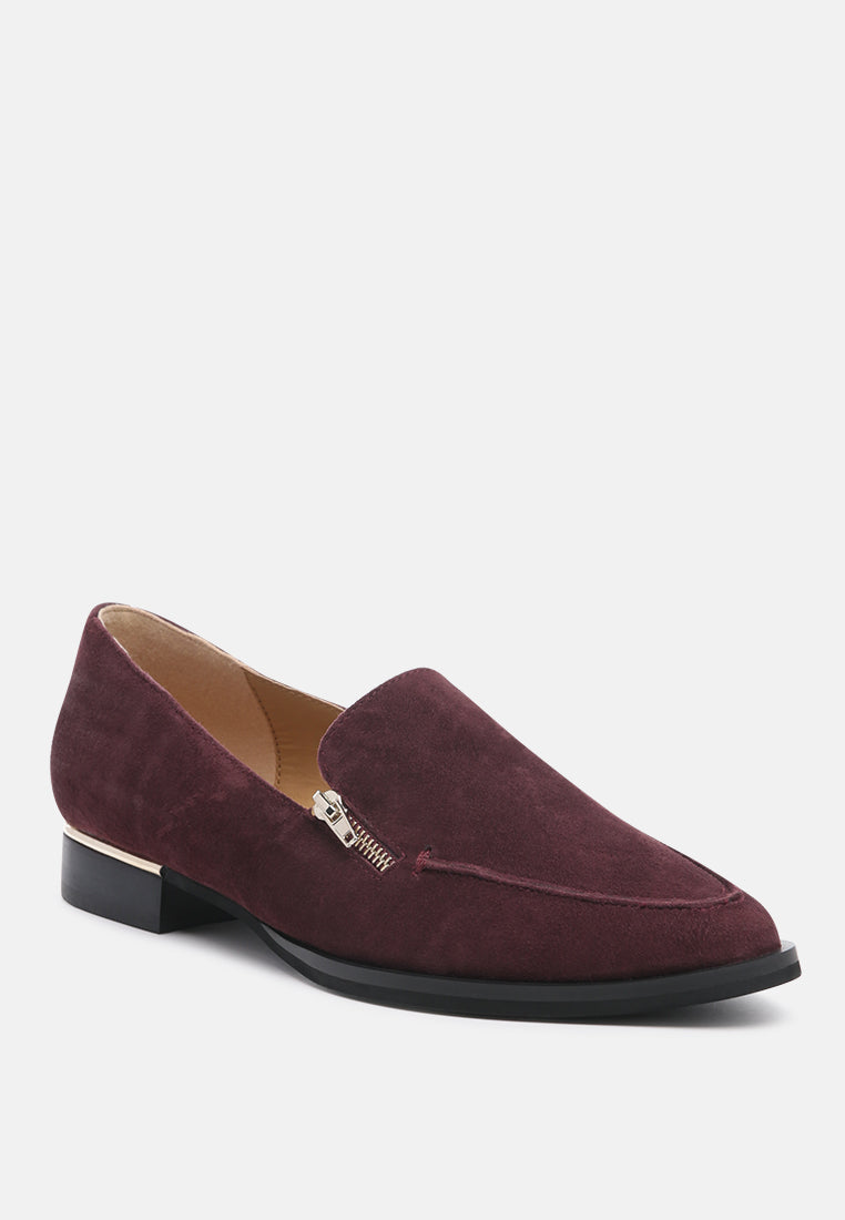 Sara Suede Slip-On Loafers - Glamourous Grace