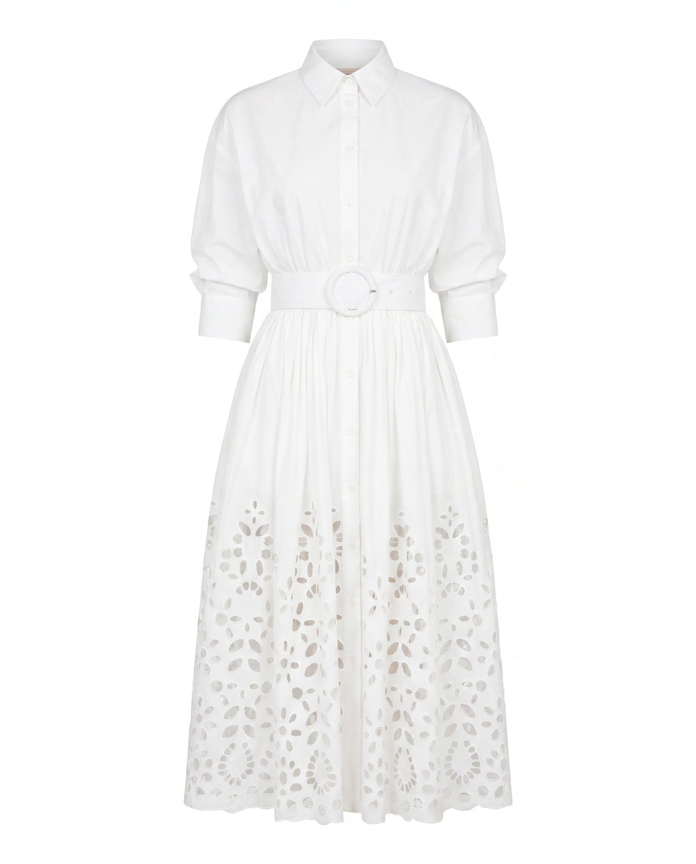 Hayden Shirt Dress – White - Glamourous Grace