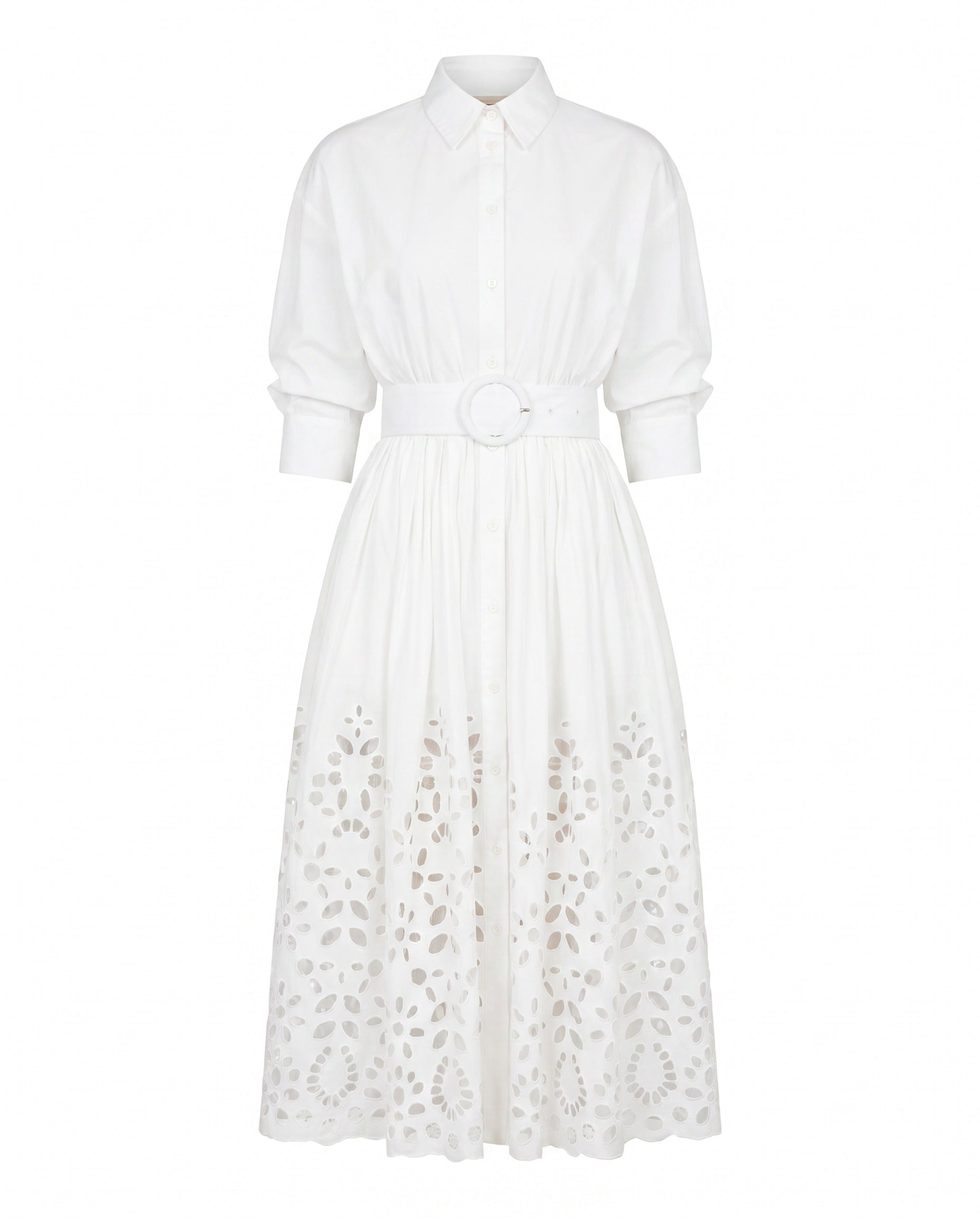 Hayden Shirt Dress – White - Glamourous Grace
