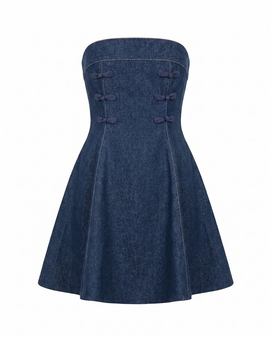 Tai Dress – Dark Denim - Glamourous Grace