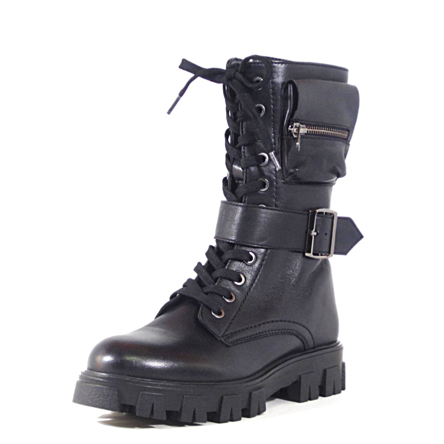 Scandal Combat Boots - Glamourous Grace