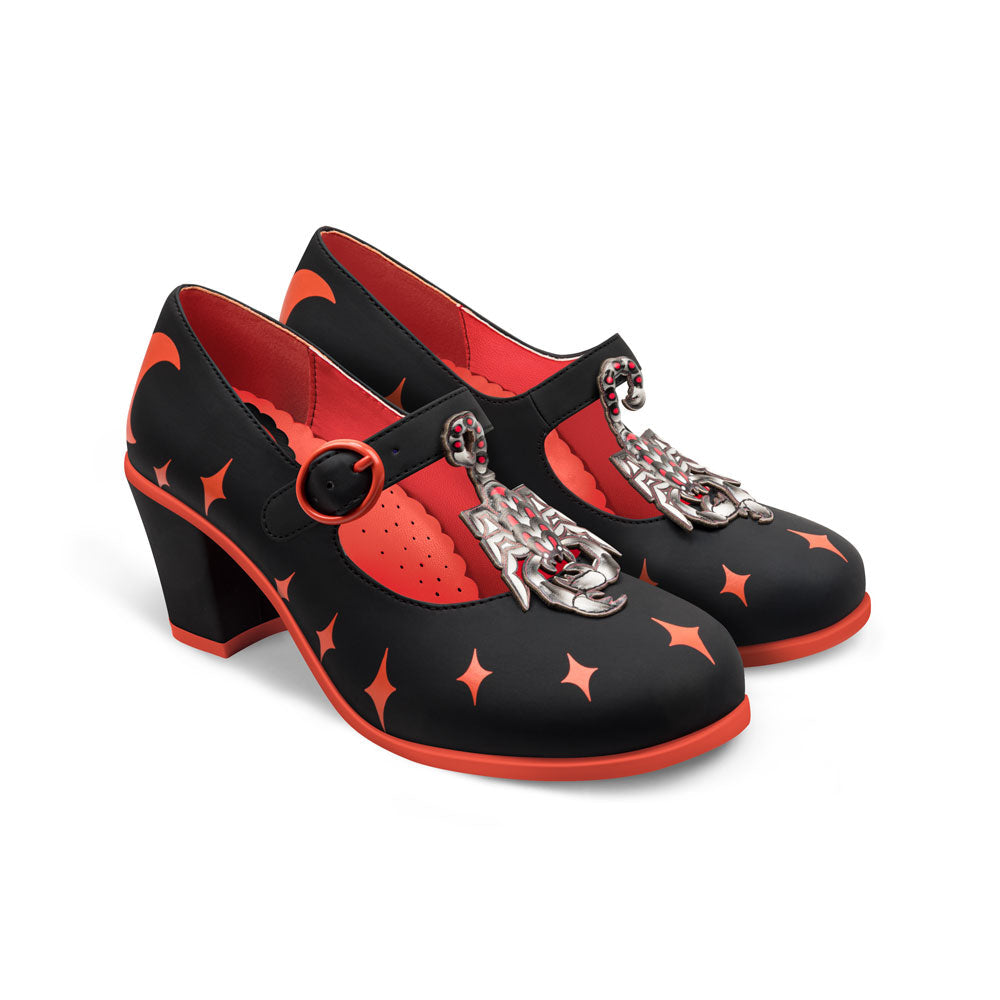 Scorpio Women's Mary Jane Mid Heels - Glamourous Grace