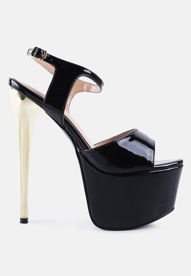 Bewitch Ultra High Heeled Ankle Strap Sandals - Glamourous Grace