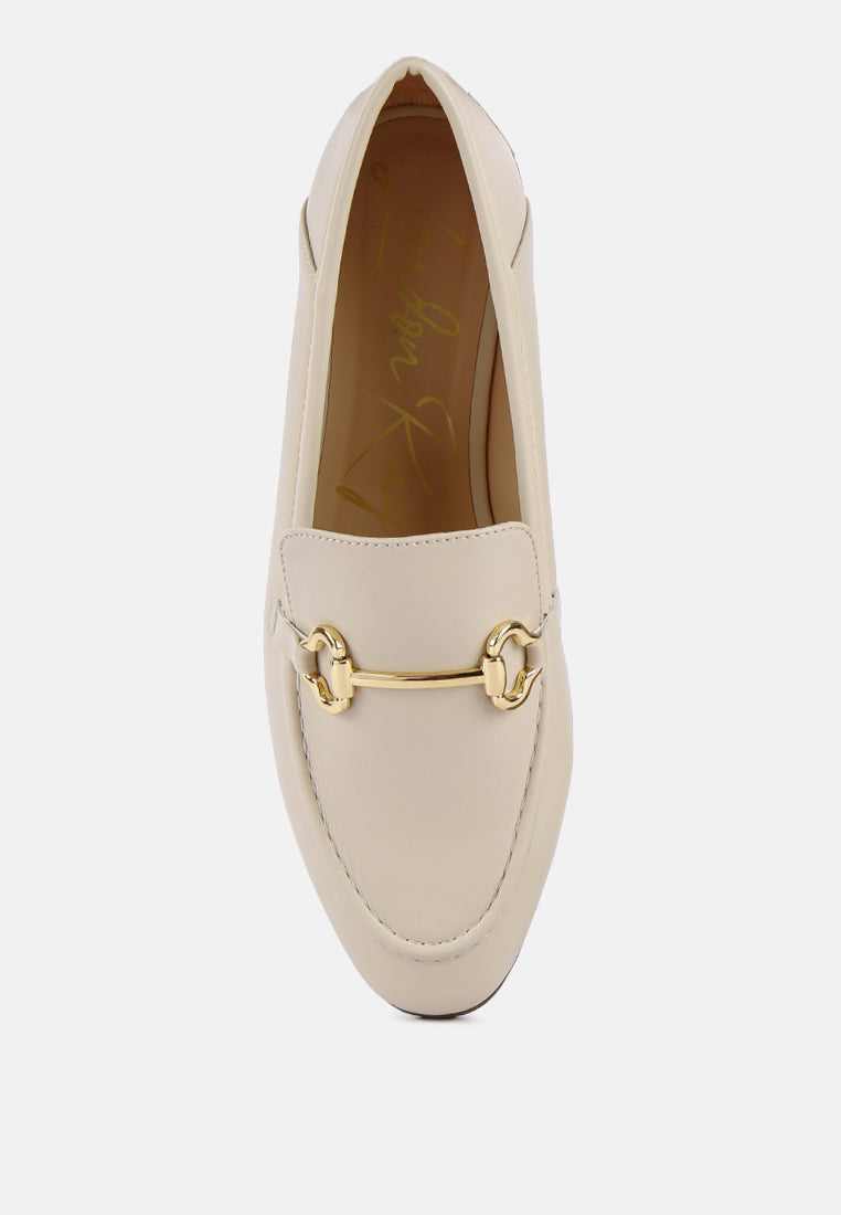 Maurice Semi Casual Faux Leather Loafers - Glamourous Grace