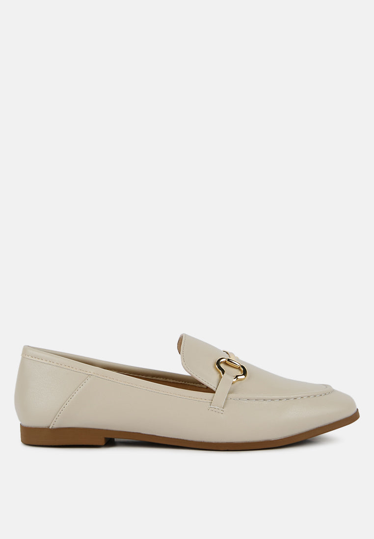 Maurice Semi Casual Faux Leather Loafers - Glamourous Grace