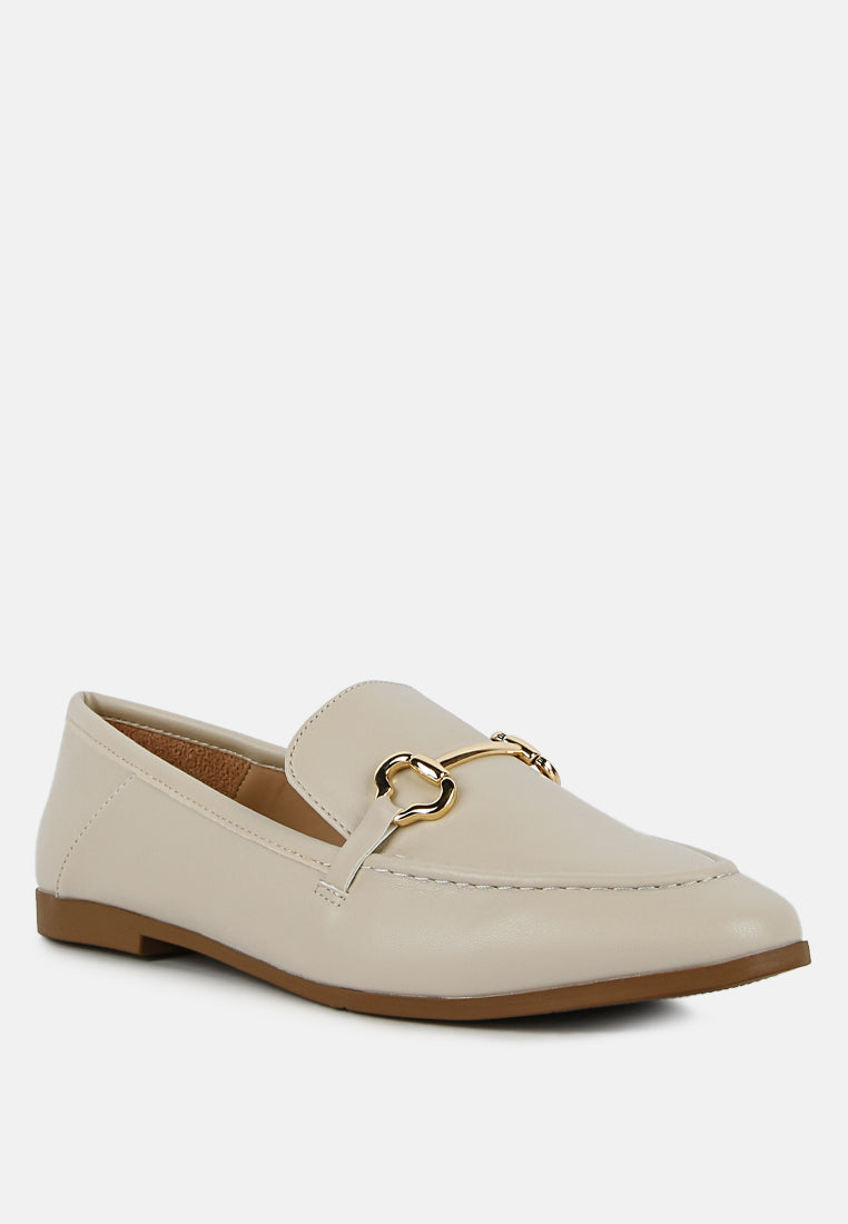Maurice Semi Casual Faux Leather Loafers - Glamourous Grace