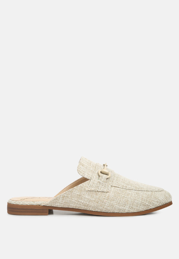 Akua Horsebit Embellished Mules - Glamourous Grace