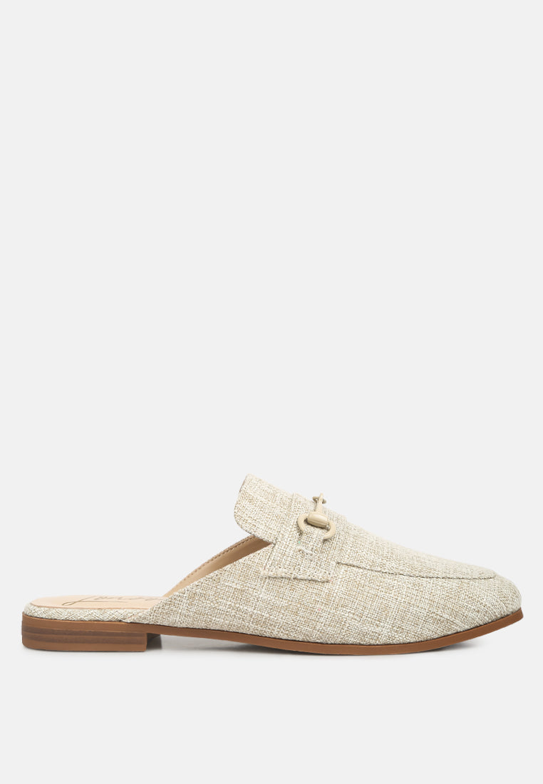 Akua Horsebit Embellished Mules - Glamourous Grace