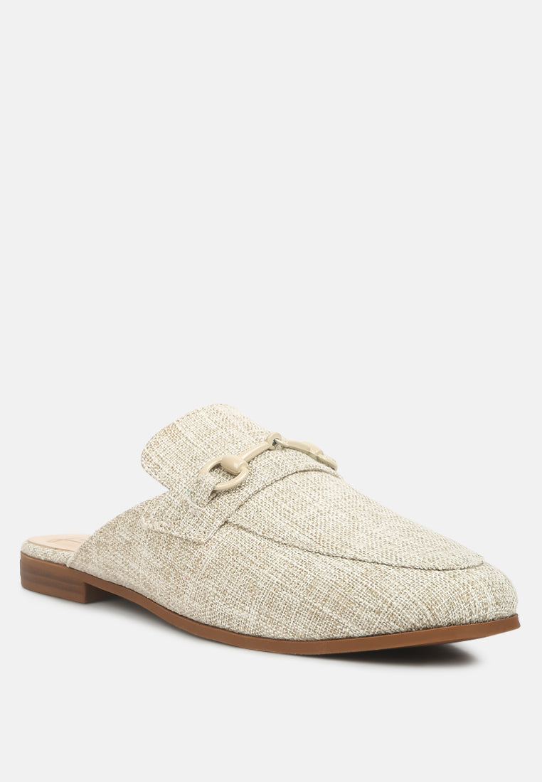 Akua Horsebit Embellished Mules - Glamourous Grace