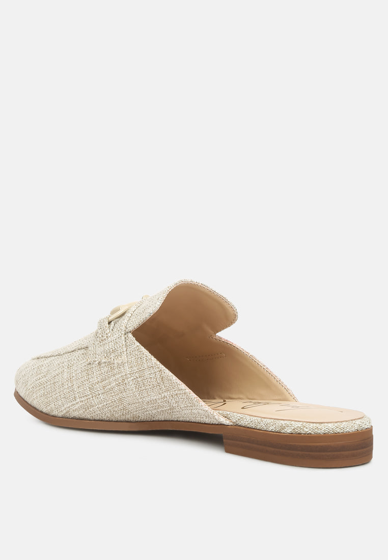 Akua Horsebit Embellished Mules - Glamourous Grace