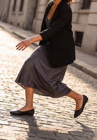 Rikhani Quilted Detail Ballet Flats