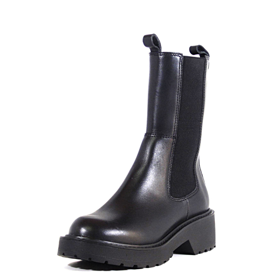 Shadow Leather Booties - Glamourous Grace