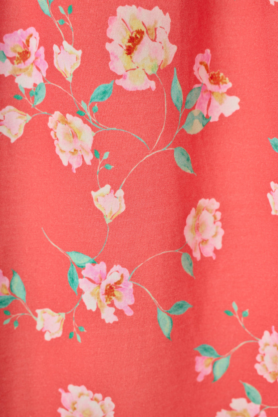 Siesta Dreams Dark Coral Floral Print Tank Top - Glamourous Grace