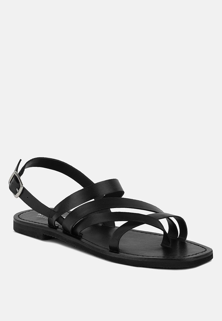 Sloana Strappy Flat Sandals - Glamourous Grace