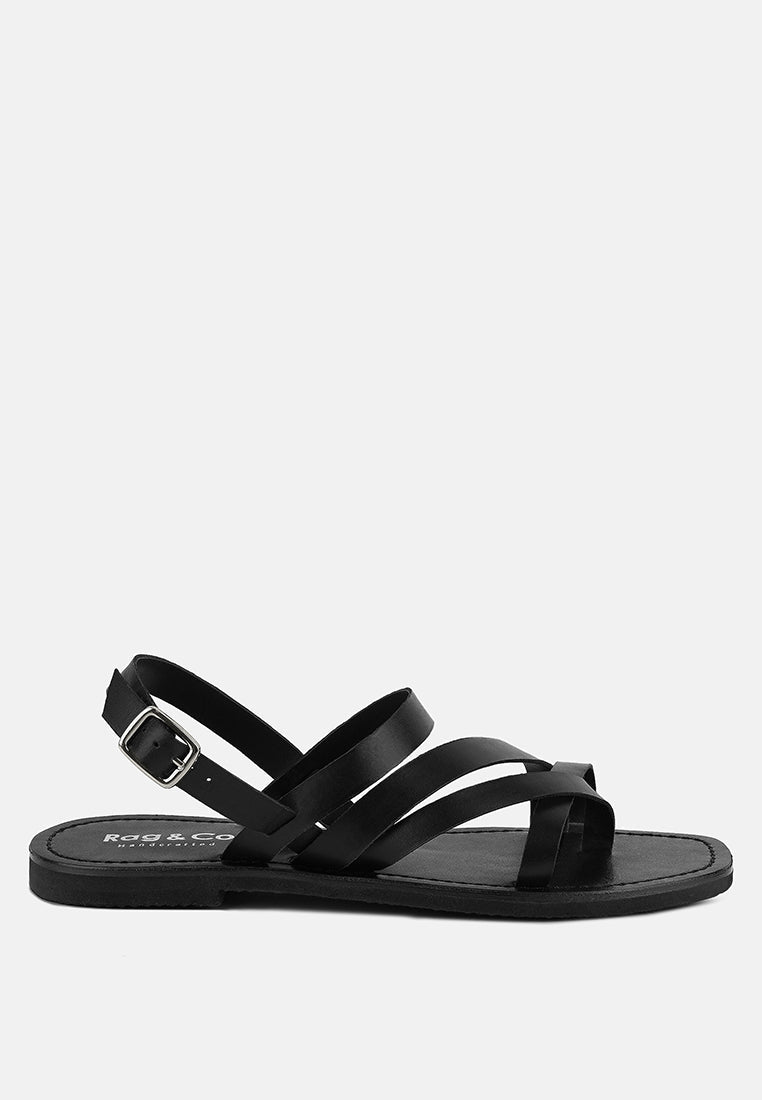 Sloana Strappy Flat Sandals - Glamourous Grace