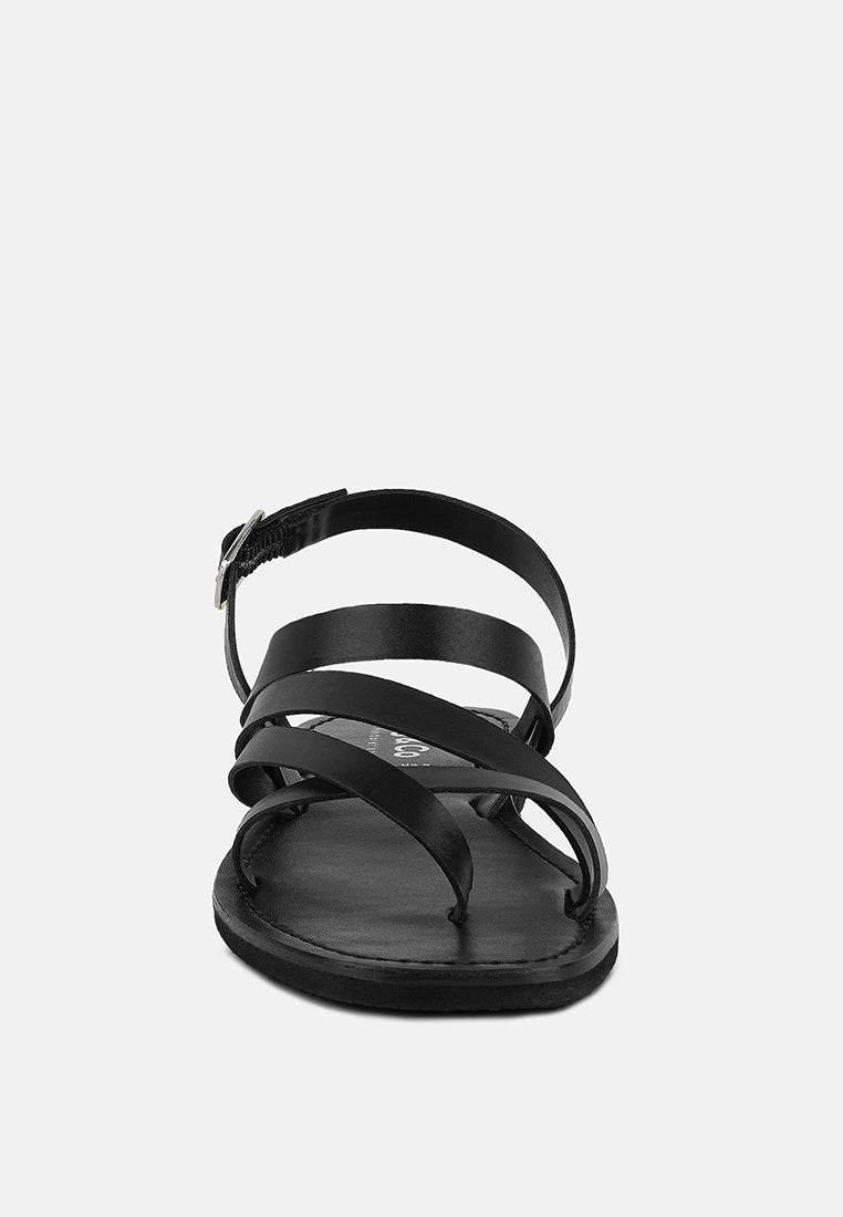 Sloana Strappy Flat Sandals - Glamourous Grace