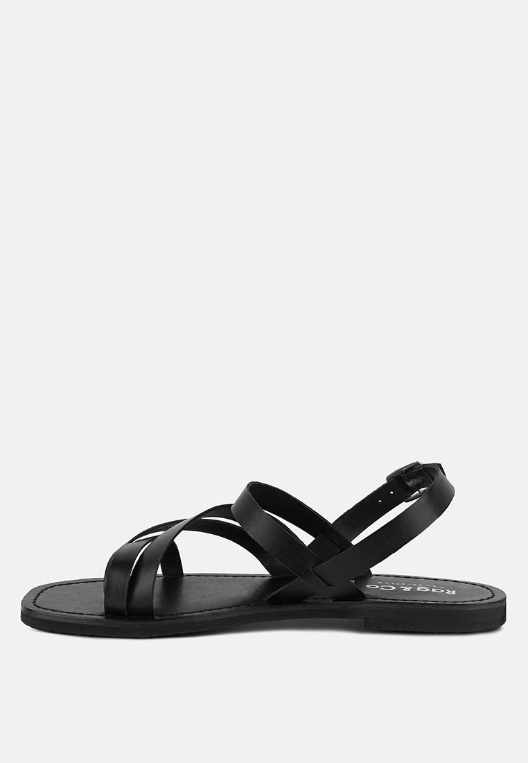 Sloana Strappy Flat Sandals - Glamourous Grace