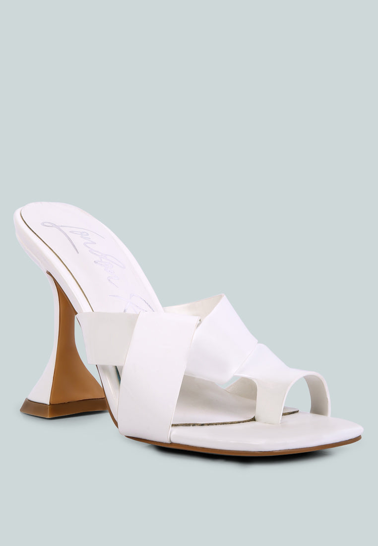 Snatched Intertwined Toe Ring Heeled Sandals - Glamourous Grace