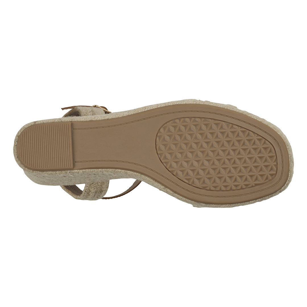 Solene Natural Slingback Espadrille Wedge Sandals - Glamourous Grace