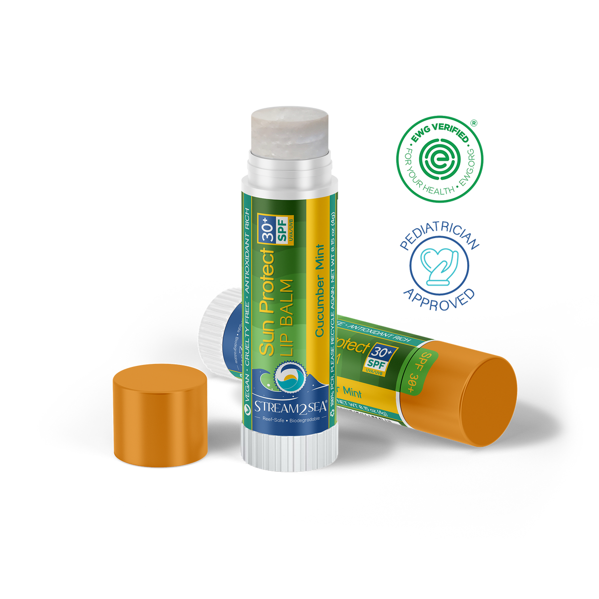 Cucumber Mint Sun Protect Lip Balm - Glamourous Grace