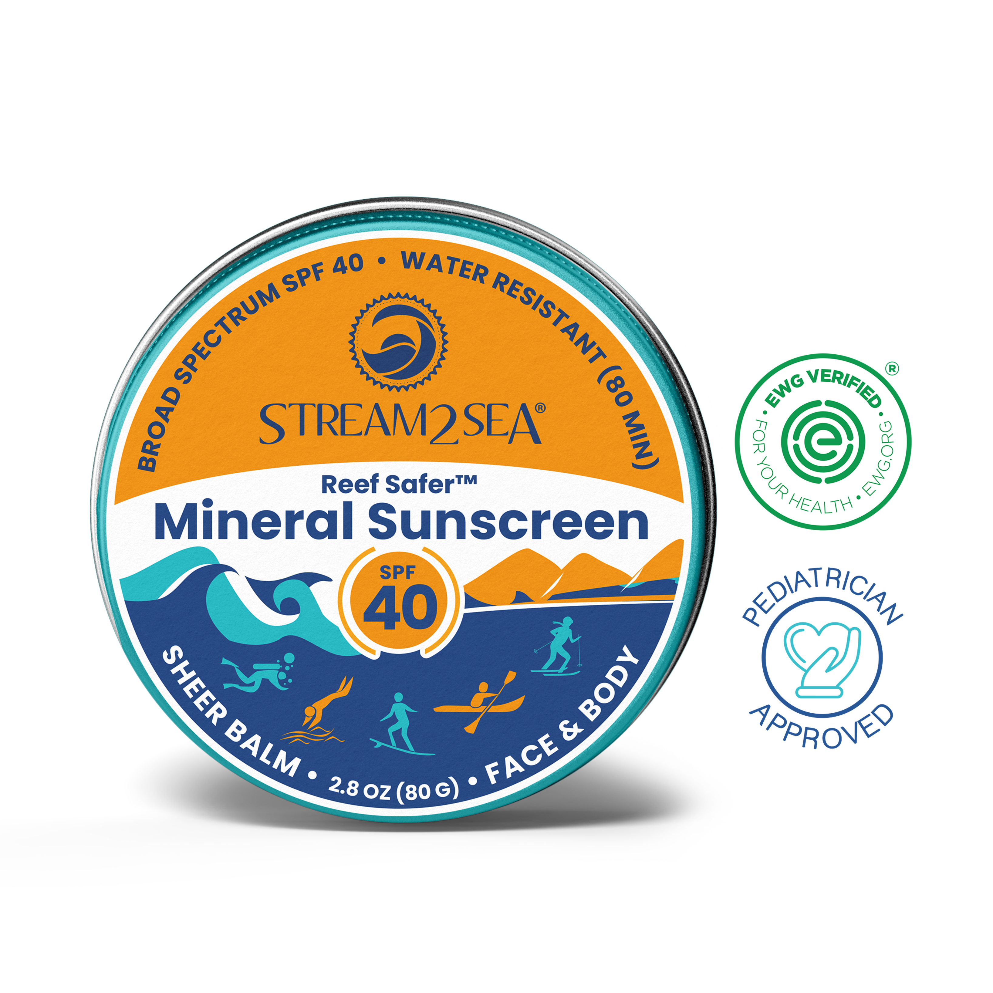 SPF 40 Reef Safer™ Mineral Sunscreen