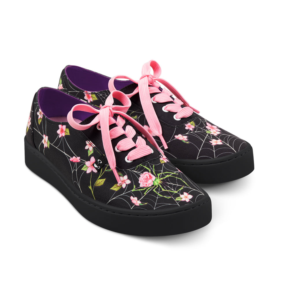Spider Blossom Women's Casual Sneakers - Glamourous Grace