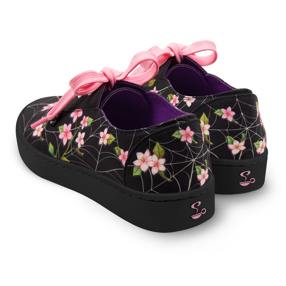 Spider Blossom Women's Casual Sneakers - Glamourous Grace