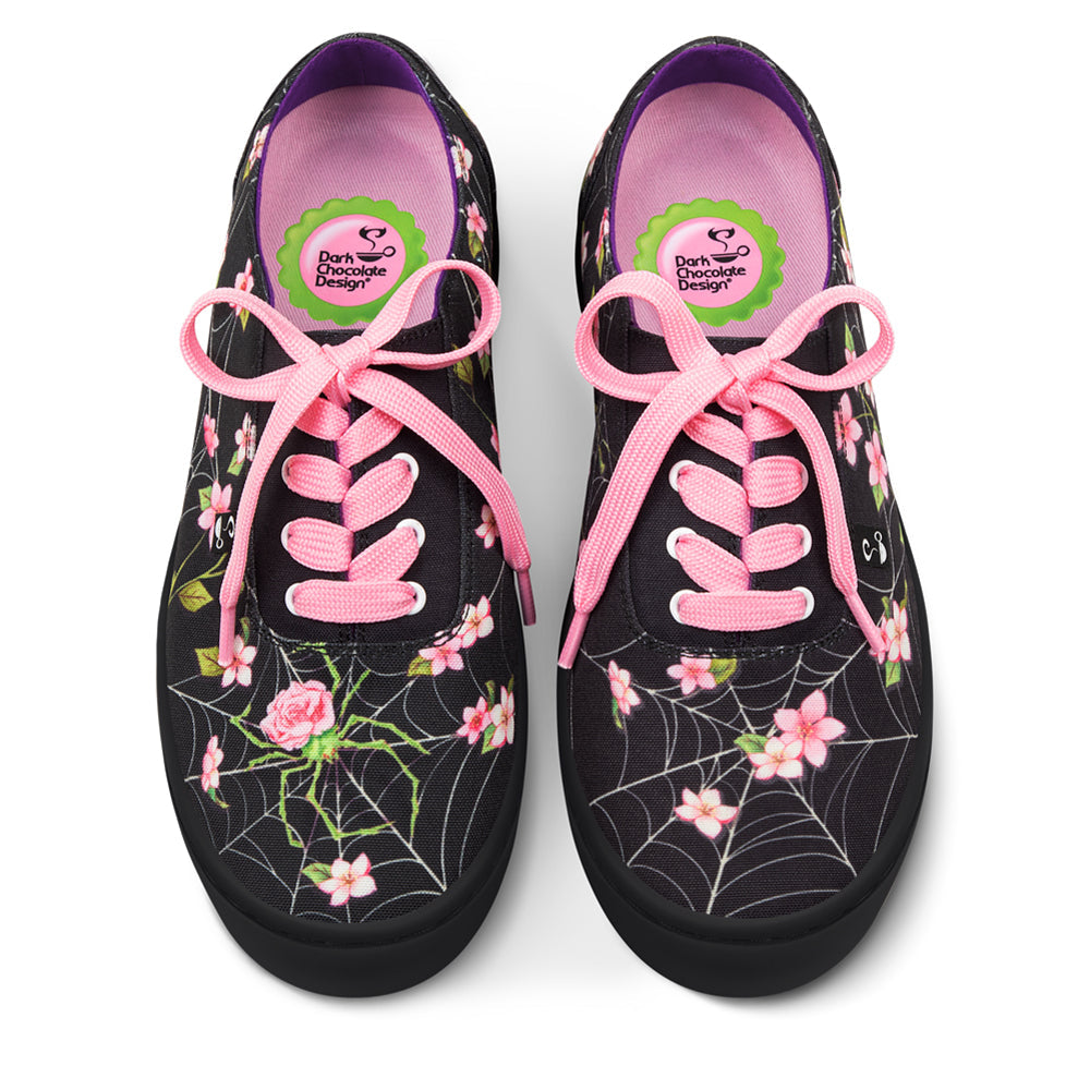 Spider Blossom Women's Casual Sneakers - Glamourous Grace